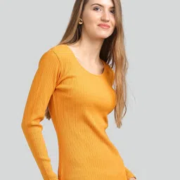 Moda Elementi Self Designed Round Neck Fitted Top image 3