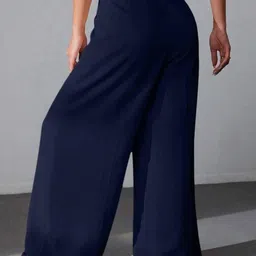 BROADSTAR Women Smart High-Rise Easy Wash Parallel Trouser image 4