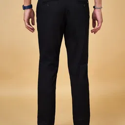 BYFORD by Pantaloons Men Low-Rise Slim Fit Flat-Front Regular Trousers image 2