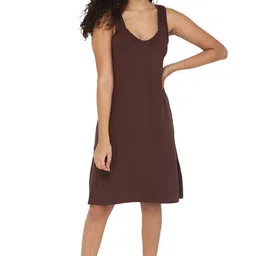 intimacy lingerie Knee-Length Cotton Slip for Women - Maxi Nighty, 3/4 Length, Short Nighty, Comfortable Night Slip image 1