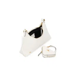 Aldo MTL72PURSE Women White Shoulder Bag with Coin Pouch (Set of 2) image 3