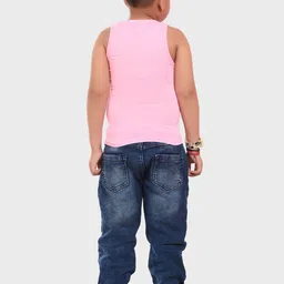 BAESD Boys Assorted Pack Of 4 Printed Cotton Innerwear Vests image 4