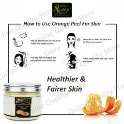 Online Quality Store Orange Peel Powder For Skin Whitening image 5