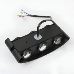 SPARK WORLD Gold-Toned & Black Contemporary Abstract Shaped Acrylic Wall Lamp image 5