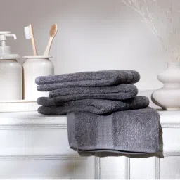 Feather & Spun Grey Organic Cotton - Face Towel (Pack of 4) (M)-image-22
