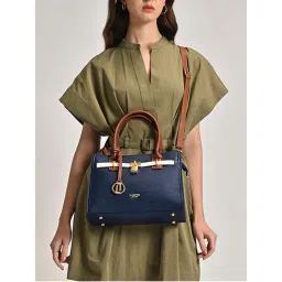 Lavie Luxe Navy Blue Women's Strap25 Handbag (M)-picture-38