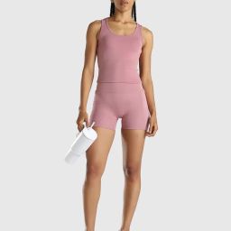 Musclemind Women Pink Solid Shorts-picture-35