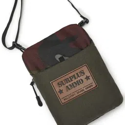 Bewakoof Unisex Unisex Green Surplus Ammo Camouflage Printed Sling Bag-picture-13