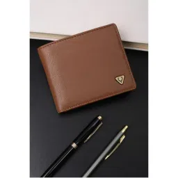 Allen Solly Men Formal Brown Textured Wallet-picture-16