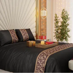 Stoa Paris Vista Grandeur Double Bedsheet with 2 Pillow Covers-image-45