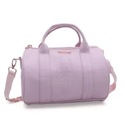 Hamster London Women Melissa Voyager Solid Pink Duffle Bag (M)-image-7