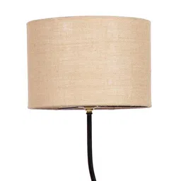 devansh Donahue Beige Cotton Shade Floor Lamp image 3