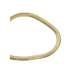 Carlton London Gold Plated Heart Charm Snake Bracelet image 3