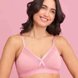 Nykd by Nykaa X-Frame Cotton Support Bra - Blush NYB191 image 3