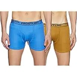 rupa frontline Rupa FrontlineFrontline Plain Long Trunk for Men, 100% Cotton Material, Outer Elastic, Pack of 2-picture-43