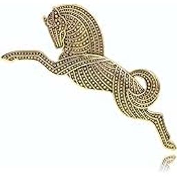 syga SYGABrooch Pin Fashion Electroplated Alloy Jewellery Pin Vintage Clothing Accessories Decoration Horse Style Brooches For Men's & Women- S240-picture-31