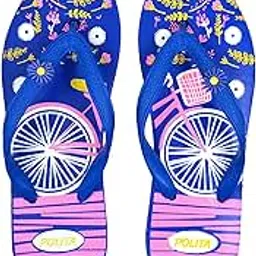 polita POLITAWomen's Casual Indoor, Walking Flipflops Slippers/Slides for Girls/ladies Brocade F133 | Red-picture-31