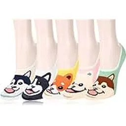chacko CHACKOGirl's and Boy's 6-10 Years Kids Cotton Socks Low Cut Multi Design No-show Multicolor Free Size (5 Pair)-picture-44