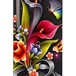 generic RK Digital Mart 3D Floral & Botanical Wallpaper Fridge Sticker - Decorative PVC Vinyl Refrigerator Door Wrap for Home (120 cm x 61 cm)-picture-37