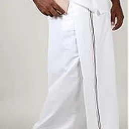 prakasam cotton PRAKASAM COTTON100% COTTON ADMK PARTY MEN'S WELCRO POCKET DHOTI-picture-36