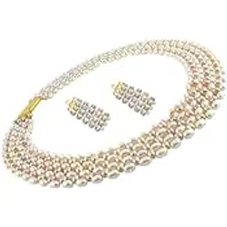 sri jagdamba pearls dealer Sri Jagdamba Pearls DealerTimeless Pearl Set for Women and Girls | Necklace to Gift Women & Girls| With Certificate of Authenticity AAA Quality-picture-44