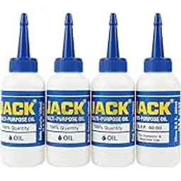 Jasol Sewing Machine Oiler Empty Oil can 4PCS 100ml Plastic on Cap Extended Spout Oil Bottle Sewing Machine Oil Dispenser Pack of 4 (Blue & white)-picture-52