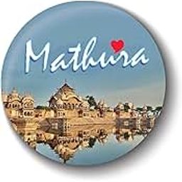 PEACOCKRIDE Love Mathura I Uttar Pradesh I Souvenir I Travel Memories I Fridge Magnet (Multicolor, 75mm)-picture-14