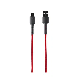 Croma USB 2.0 Type A to USB 2.0 Type C 1 Meter Charging Cable (Braided Outer Exterior, Red) image 3