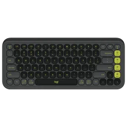 logitech POP Icon Keys Bluetooth Wireless Keyboard with Customizable Action Keys (Easy Switch Keys, Graphite and Green)-image-99