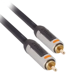 PROFIGOLD PROA4801 RCA to RCA 1 Meter Audio Cable (Colour Coded Plugs, Anthracite) image 3