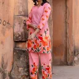 AUTUMN LANE Ushoshi Candy Printed Pure Cotton Tunic With Palazzo image 4