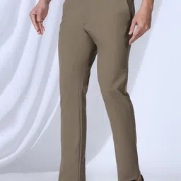 Blackberrys Men Slim Fit Low-Rise Chinos Trousers image 3