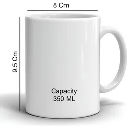 Mr UVD White & Pink Typography Printed Ceramic Matte Mug 350 ml image 4