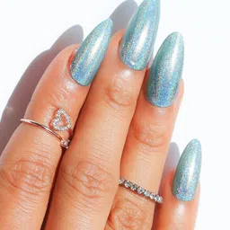 BEROMT Linear Holographic Long Lasting Nail Polish - 8 ml Shade - BNP507 - Blue image 2