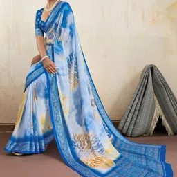 TIRA Silk Blend Designer Saree image 2