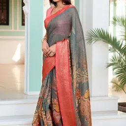GULKEE FAB Ethnic Motifs Zari Saree image 2