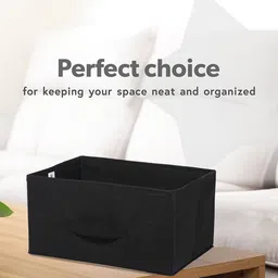 Kuber Industries Black 3 Pieces Non Woven Drawer Storage Organizer image 5
