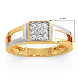CANDERE A KALYAN JEWELLERS COMPANY Men 18KT Gold Paul Ring - 0.2 Ct Diamond - 3.33 g image 5