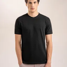 Overlays Men Solid Round Neck Cotton T-shirt-picture-32