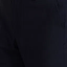 JADE BLUE Men Checked Slim Fit Formal Trousers image 2