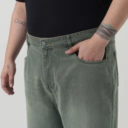 Urbano Plus Men Loose Relaxed Fit Mid-Rise Heavy Fade Non Stretchable Jeans image 2