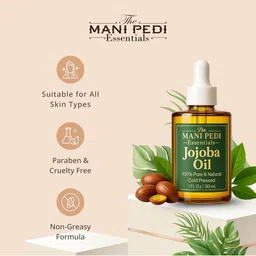 The Mani Pedi Essentials Cold Pressed Jojoba Oil With Vitamin E - 30 ml image 2
