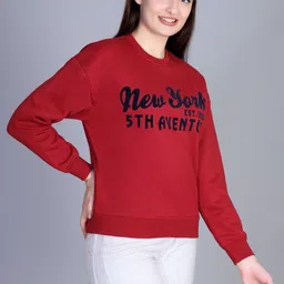 Antiloop Women Printed Sweatshirt image 2