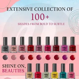 NOY Set Of 6 Quick Dry Long Lasting Glossy Nail Polish - 6 ml Each image 2