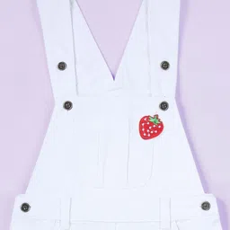 KiddoPanti Girls Geometric Sleeveless Dungaree image 2