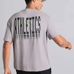 CULT Men's Grey True Athletics Graphic Relaxed Fit T-shirt-picture-36