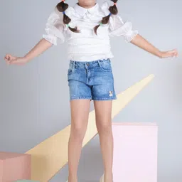 Peppermint Girls Denim Fashion Shorts image 4