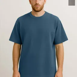 Organic Chics Men Pack of 2 Self Design Round Neck Cotton T-shirts-picture-30