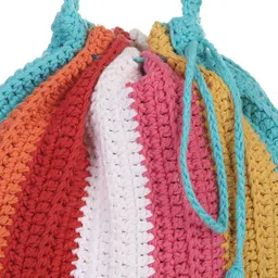 ITIHASIKALA Women Textured Structured Cotton Tote Bag image 3