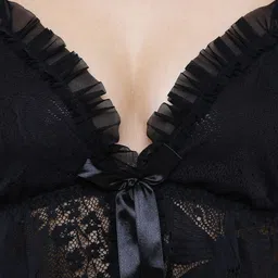 NOIRA Net Shoulder Straps Baby Doll image 5